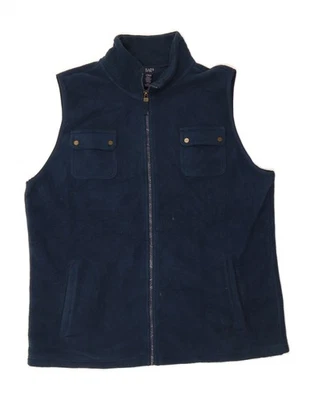 CHAPS Womens Grant Fit Fleece Gilet UK 18 XL Navy Blue Polyester AP07 - Image 1 of 3