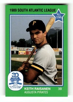 1989 Grand Slam South Atlantic League All Stars 9 Keith Raisanen BXCP12 - Image 1 of 2