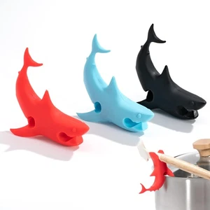 Li&Zhao Funny Silicone Spoon Rest - 3 PCS Shark Spoon Rest for Stove Top Uten... - Picture 1 of 5