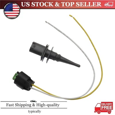 Sensor de temperatura do ar ambiente externo e pigtail para BMW 3 5 7 Series X1 X3 X5 - Imagem 1 de 4
