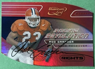 2001 Quantum Leaf Rookie Revolution Rod Gardner Auto Rookie #/50 Rare RC SP - Image 1 of 2