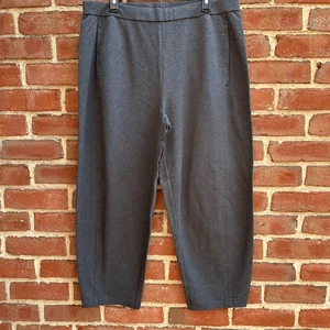 Eileen Fisher Damen 188 $ Bio-Baumwolle Melange Krepp Laterne Hose Petite Med - Bild 1 von 12
