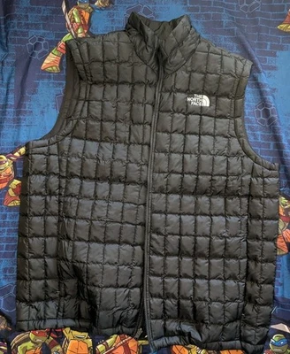 The North Face TNF Men's ThermoBall Vest Black Size XXL 2XL Puffer NWT $180 - Image 1 of 4