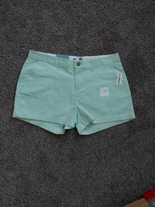 Old Navy Everyday Shorts Womens Size 6 Mint Green Chino Pockets Casual - Picture 1 of 4