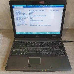 Vintage Laptop Acer Travelmate 4320 MS2204 DDR2 14.1" No HDD Celeron - Picture 1 of 12