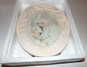 Terragrafics Pink Floral Roses Ceramic Picture Frame 5x7 Terra Blanca Oval 5750 - Bild 1 von 14