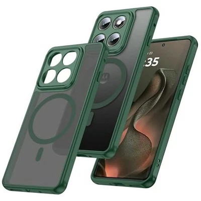 Funda Magnética para Motorola Moto Edge 2025 [Compatible con MagSafe] Delgada Verde Foto 1 de 4