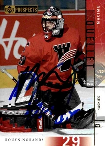 Maxime Ouellet - Signed 2000-01 Upper Deck CHL Prospects Card #87 - Picture 1 of 2