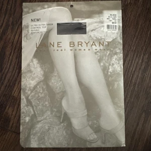 Pantimedias Lane Bryant ULTRA ULTRA TRANSPARENTES punta reforzada invisible negras talla C/D - Imagen 1 de 2