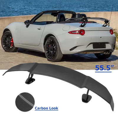 Rear Trunk GT Wing Racing Spoiler Carbon Lip For Mazda MX-5 MX5 Miata NA ND Foto 1 de 4