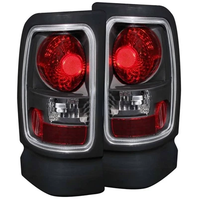 Lanterna traseira Anzo 211048 para Dodge Ram 1500 1994-2001 carcaça preta esquerda e direita - Imagem 1 de 2