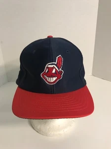 Vintage Designer Award Headwear MLB Cleveland Indians Snapback Cap Hat One Size - Imagen 1 de 9