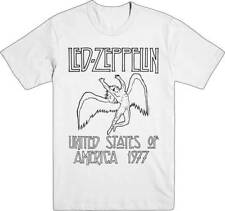 Led Zeppelin USA United States of America 77 Tour Rock Music T Shirt LDZ-1007