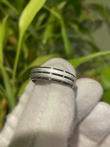 Unique Wedding Band, Mens or Ladies Titanium Ring, Made to Order, 6mm - Picture 1 of 8