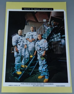 Handschriftliches Autogramm Kommandant Apollo 8 Frank Bormann Dez. 1968 (109279) - Bild 1 von 7