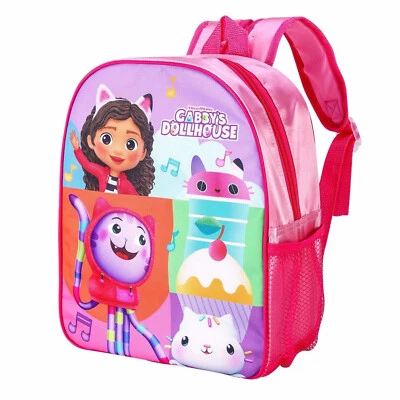 DREAMWORKS Gabby's Dollhouse Kinderrucksack Schultasche Mädchen rosa Rucksack Kinder