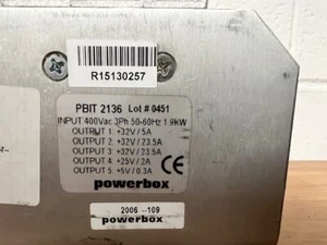 POWERBOX PBIT2136 POWER SUPPLY 1,9KW IN:400V OUT:5, 25, 32V - Photo 1/2