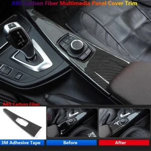 Carbon Fiber For BMW 3 4 Series F30 F32 F33 F34 Car Multimedia Panel Cover Trim - Picture 1 of 12