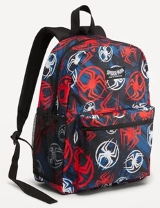 NWT Old Navy School Backpack Bag 16.5 x 12 x 4.5" Spiderman - Picture 1 of 2