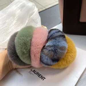 Fluffy Fur Scrunchie Hair Ring Hairy Hair Band Girls Hair Jewelry Accessories ➳ - Picture 1 of 31