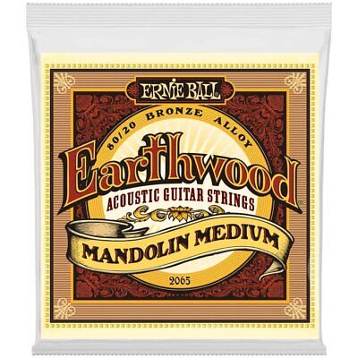 Ernie Ball Earthwood Mandolin Medium 80/20 Bronze Loop End Set, .010 - .036 • 8.99$