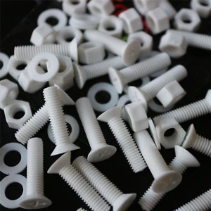 20x Tuercas y Pernos de Plástico avellanado Blanco, M5x 20mm, Anticorrosión, PP - Imagen 1 de 8