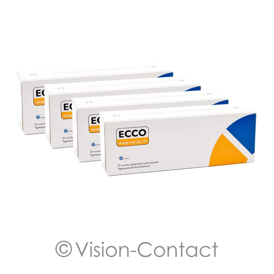 Ecco Change One Day UV 4 x 30 sphärische Kontaktlinsen Tageslinsen von MPG&E