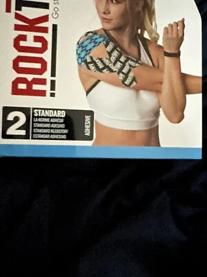 Cinta de kinesiología RockTape 2 pulgadas X 16,4 pies CrossFit nivel 2 (negro) Foto 1 de 2