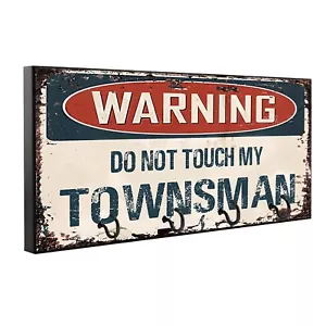 Advertencia No Toques My Townsman Madera Llavero Soporte para Correa para Mascotas - Imagen 1 de 7