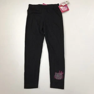 Hello Kitty Legging Black Pink Size 6 Rhinestone Ballet New Pants - Picture 1 of 7