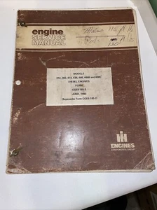 IH INTERNATIONAL 312 360 414 436 Diesel Engine Service Manual CGES-185-3 1983 - Picture 1 of 4