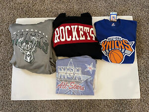 NBA team clothing lot, New York Knicks, Houston Rockets, Milwaukee Bucks etc..