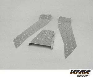 Z066 SET PEDANA 3 PEZZI IN ALLUMINIO LUCIDATO VESPA 50 125 PK S XL N V RUSH FL - Imagen 1 de 1