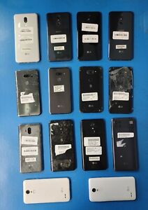 Mixed Lot of 14 LG Phones Selling (ASIS) Power up okay with bad LCD
