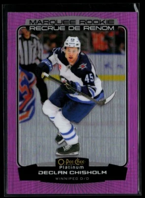 2022-23 O-Pee-Chee Platinum Matte Pink #259 Declan Chisholm RC - Image 1 of 2