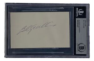 Billy Williams Chicago Cubs Signed Slabbed Index Card BAS 00012634267