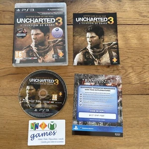 SONY Playstation PS3 - Uncharted 3 L’illusion De Drake - Complet notice - teste - Imagen 1 de 4