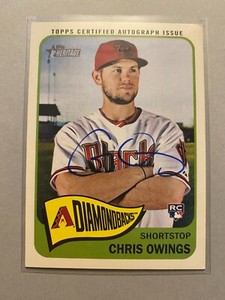 A14,817 - 2014 Topps Heritage Real One Autographs #ROACO Chris Owings