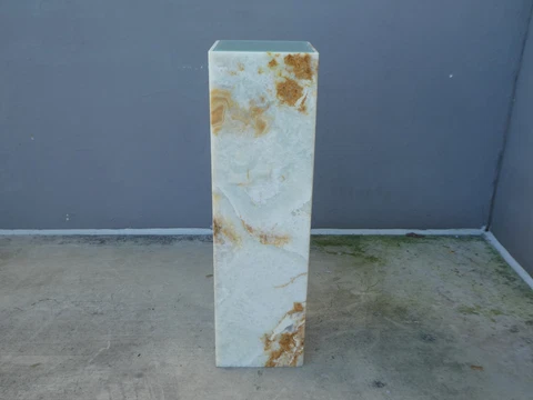 LARGE POST MODERN ONYX  PEDESTAL WITH INTERIOR LIGHT Cover