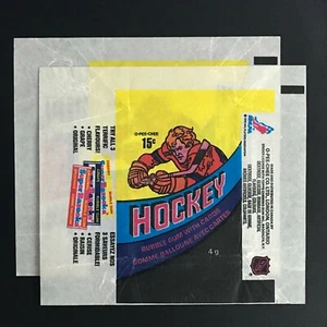 1978-79 O-PEE-CHEE WRAPPER (LOT OF 2) *VERY CLEAN*    57833 - Picture 1 of 2