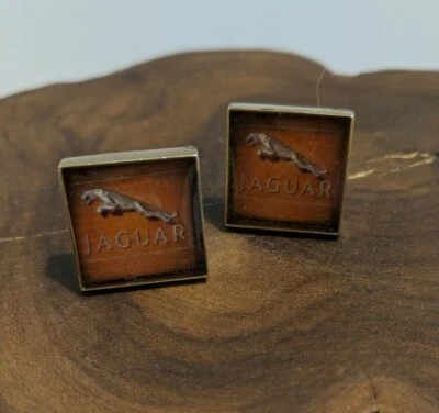 Gemelos únicos hechos a mano para hombre tono dorado logotipo de automóvil Jaguar IDEA DE REGALO Foto 1 de 4