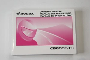 Genuine 2002 Honda CB600F / FII / Various Languages Owners Manual 37MBZC10 - Picture 1 of 20
