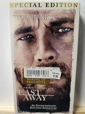 Cast Away VHS 2001 Special Edition Tom Hanks New Sealed In Original Packaging  - Image 1 of 4