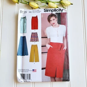 Simplicity 8175 Women's Skirt Cropped Pants Size 14 - 22 Uncut Sewing Pattern - Picture 1 of 2