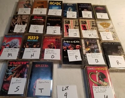 Cassette Tape  AC/DC Bon Jovi Guns N Roses Green Day Prince 80s Your Choice #9 - Image 1 of 4