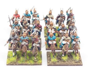 18/20MM ANCIENTS HELLENISTIC CAVALRY X 18. PAINTED. BLUE 649 - Picture 1 of 6