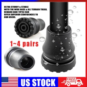 Cane Tips 3/4 Inch Heavy Duty Rubber Cane Tips Anti Slip TPR Replacement. - Picture 1 of 16