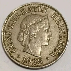 1928 Switzerland 10 Rappen - Picture 1 of 2