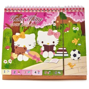 2023 Hello Kitty Escritorio Superior Calendario Stand Up Horario + Planificador Pegatina Páginas de Notas - Imagen 1 de 8