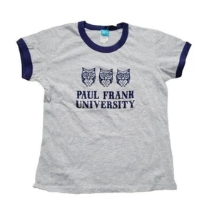 Vintage Paul Frank Tshirt, Owls, Paul Frank University, Navy/Grey, Medium - Picture 1 of 5